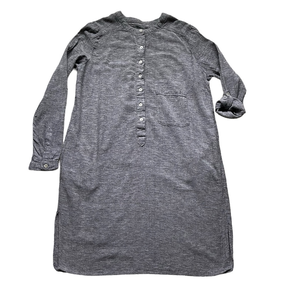 Roots Long Sleeve Linen Dress Size Medium